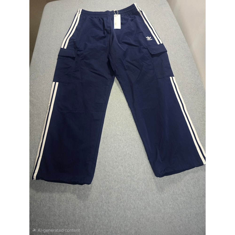 Adidas Originals 3S Cargo Pants Night Indigo Blue Mens Large HR3362 New